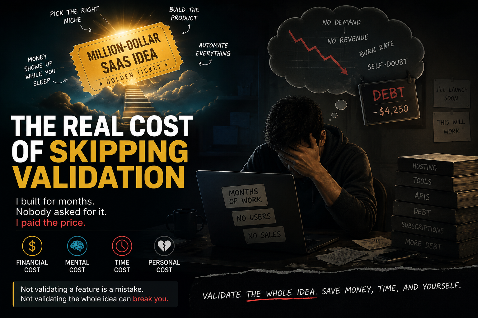 Why I Went Into Debt Building a SaaS Nobody Wanted
